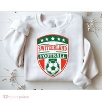 Switzerland Football Crest Soccer Ball Badge Shield Sweatshirt thumb 2