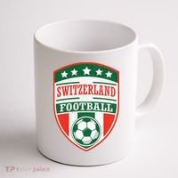 Switzerland Football Crest Soccer Ball Badge Shield Coffee Mug thumb 1