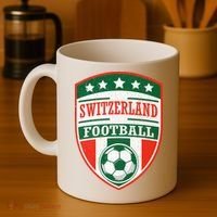Switzerland Football Crest Soccer Ball Badge Shield Coffee Mug thumb 4