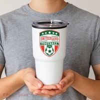 Switzerland Football Crest Soccer Ball Badge Shield Tumbler thumb 2