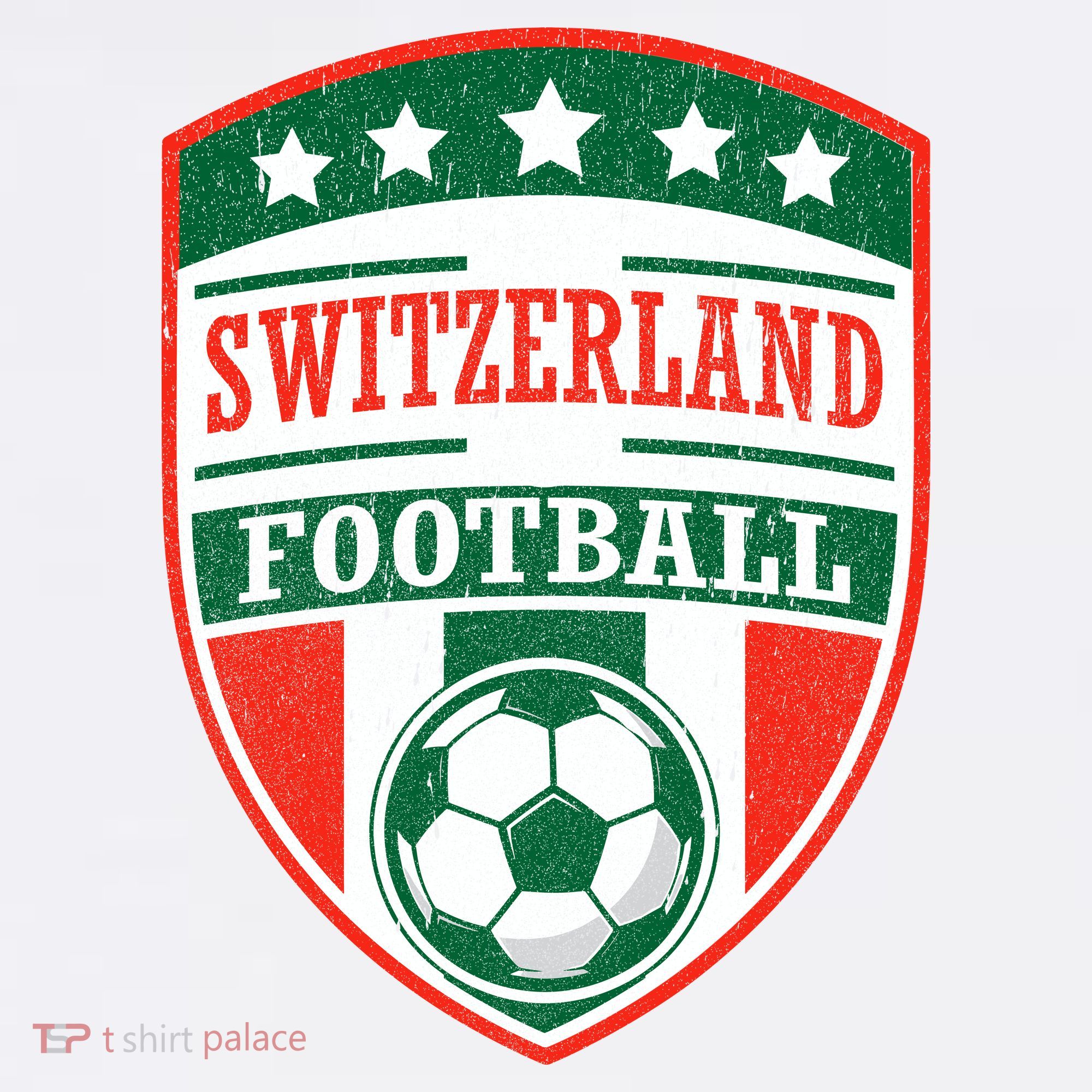 Switzerland Football Crest Soccer Ball Badge Shield Ornament