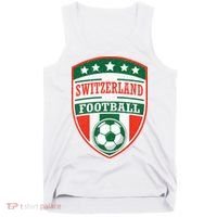 Switzerland Football Crest Soccer Ball Badge Shield Tank Top thumb 0