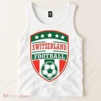 Switzerland Football Crest Soccer Ball Badge Shield Tank Top thumb 2