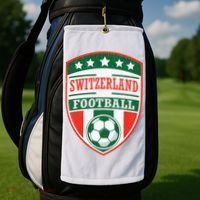 Switzerland Football Crest Soccer Ball Badge Shield Golf Towel thumb 2