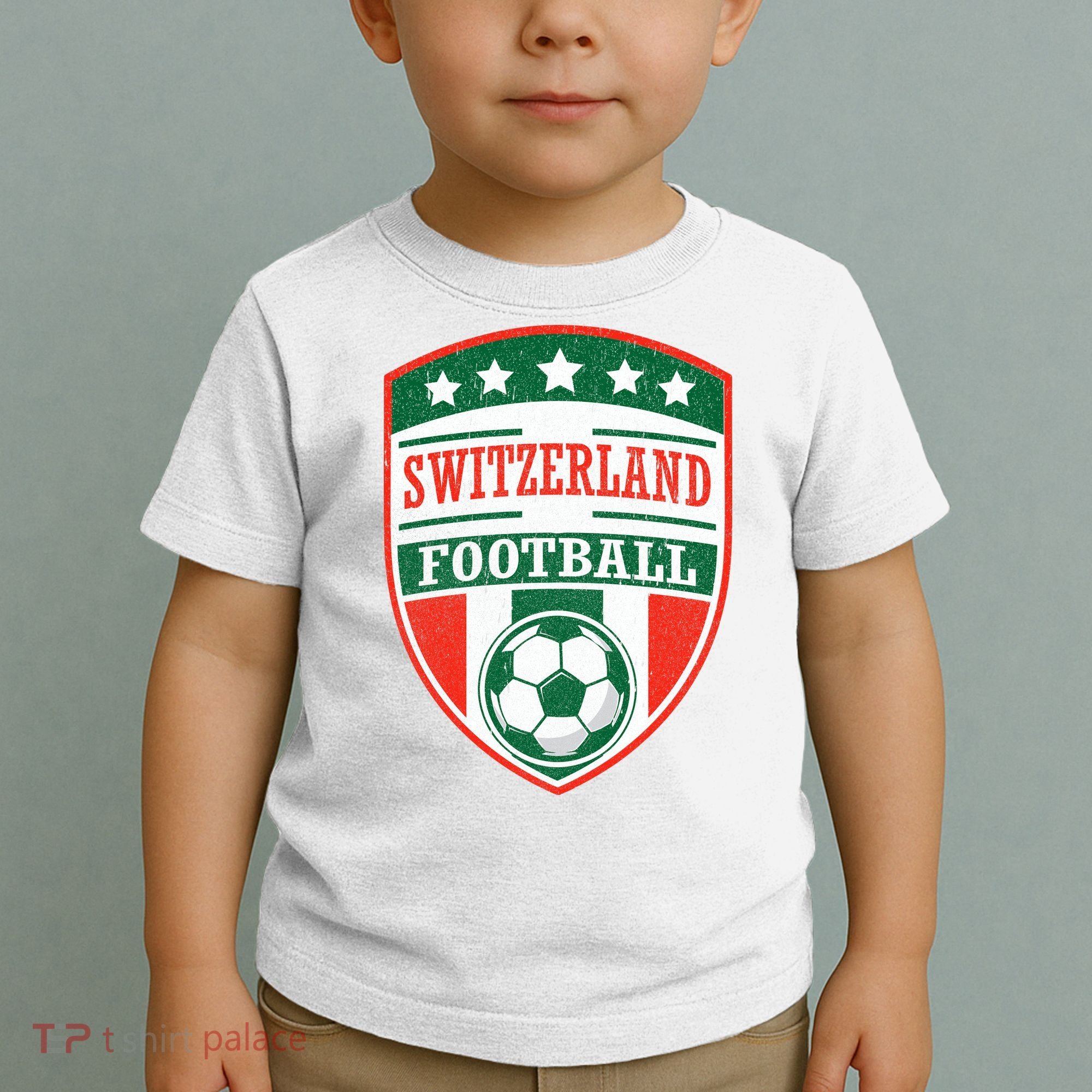 Switzerland Football Crest Soccer Ball Badge Shield Toddler T-Shirt