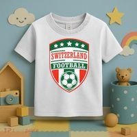 Switzerland Football Crest Soccer Ball Badge Shield Toddler T-Shirt thumb 3