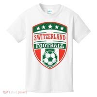 Switzerland Football Crest Soccer Ball Badge Shield Kids T-Shirt thumb 0