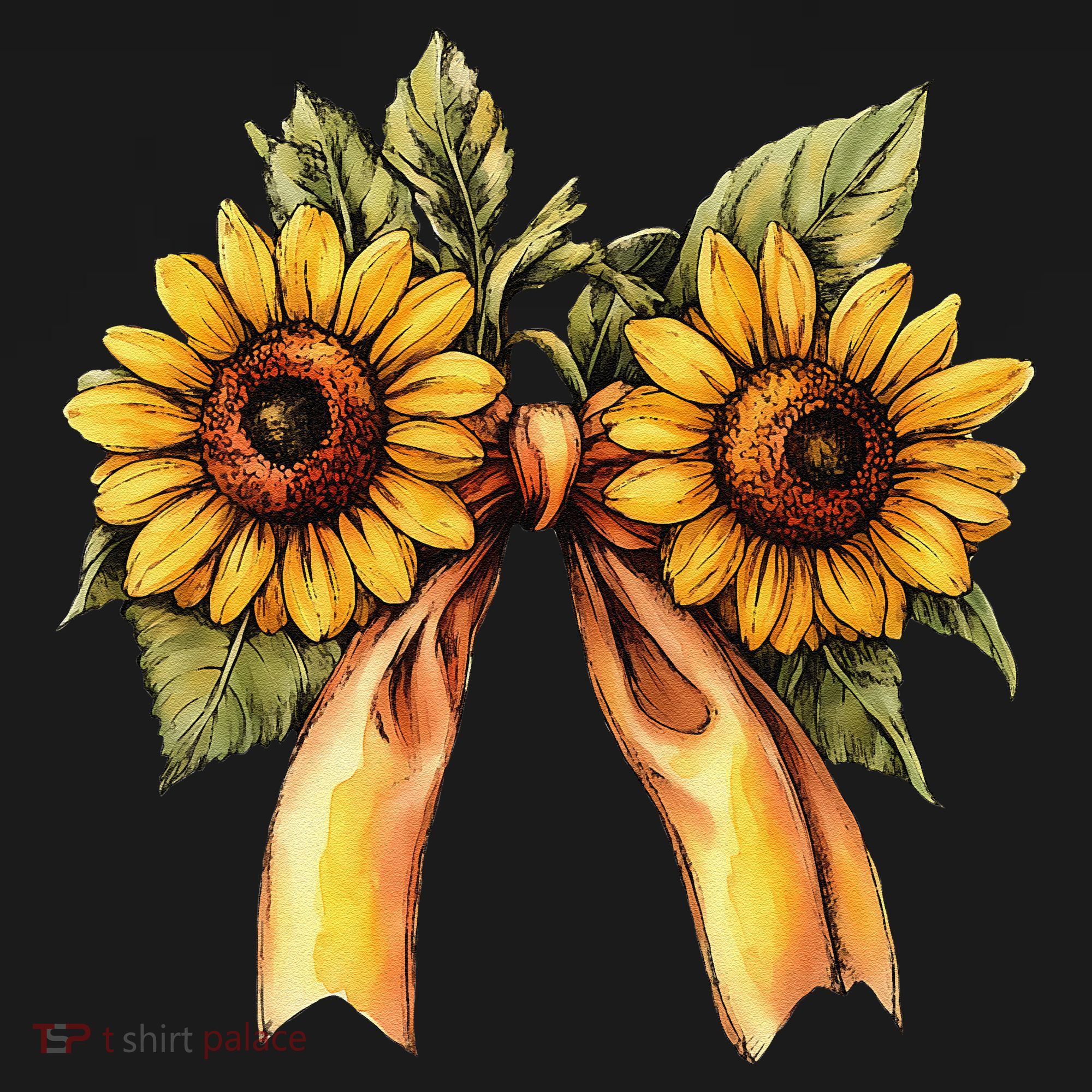 Sunflower Floral Coquette Bow Wildflowers Women Mother Day Women's Hoodie