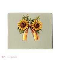 Sunflower Floral Coquette Bow Wildflowers Women Mother Day Mousepad thumb 0