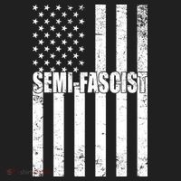 Semi Fascist Distressed USA American Flag Women's Sweatshirt thumb 2