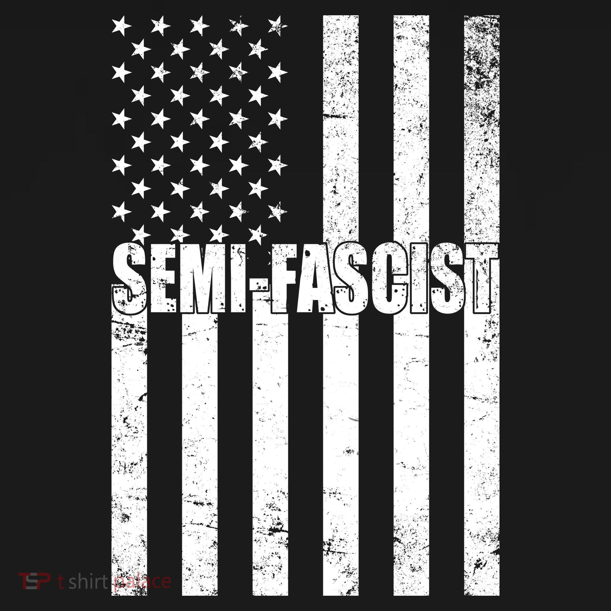 Semi Fascist Distressed USA American Flag Coaster