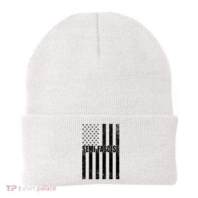 Semi Fascist Distressed USA American Flag Beanie