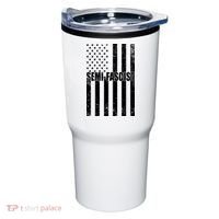 Semi Fascist Distressed USA American Flag Tumbler thumb 0