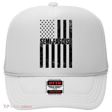 Semi Fascist Distressed USA American Flag Hat