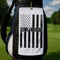 Semi Fascist Distressed USA American Flag Golf Towel thumb 2