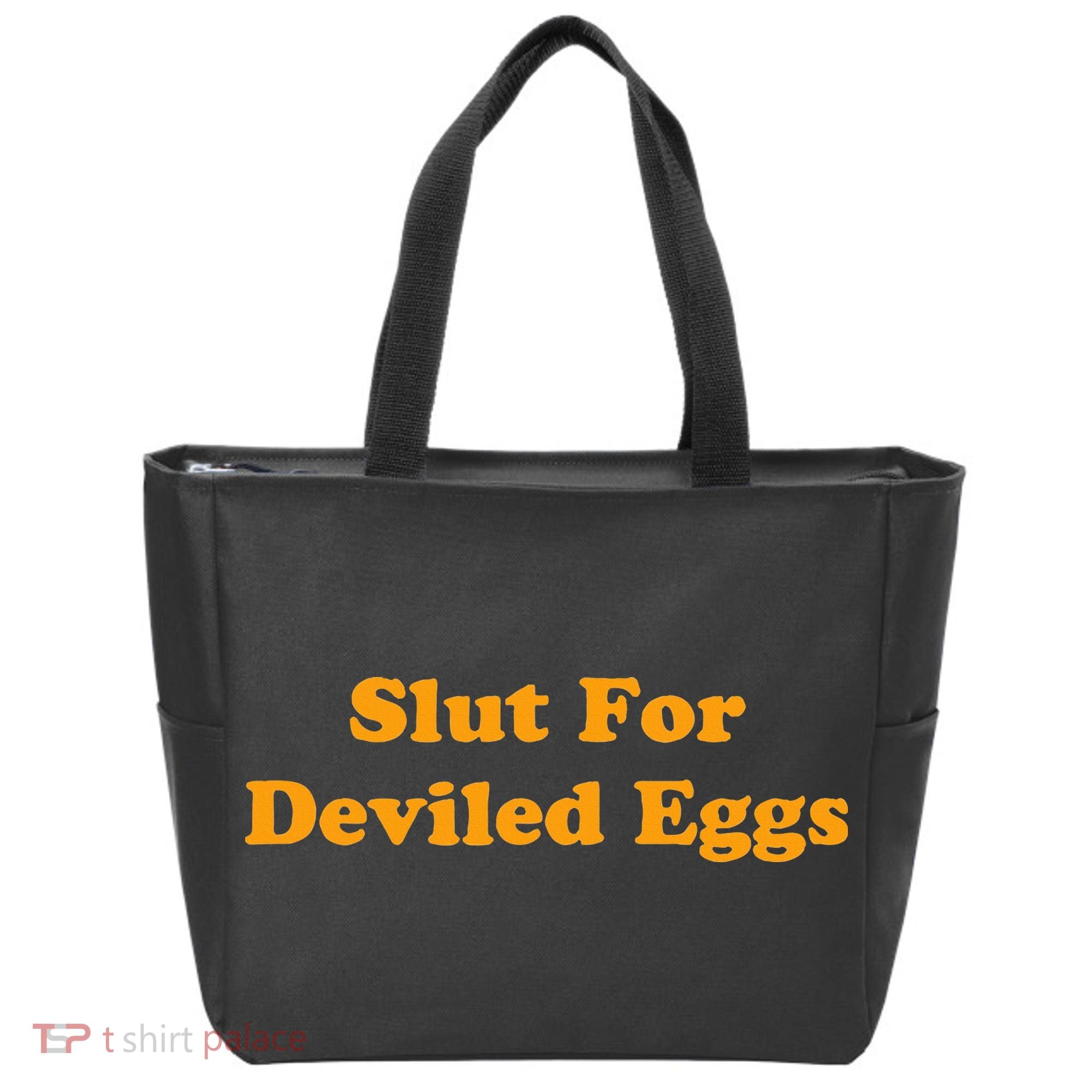 Slut For Deviled Eggs Funny Gag Gift Tote Bag