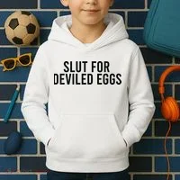 Slut For Deviled Eggs Kids Hoodie thumb 2
