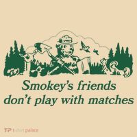 Smokey's Friends Don't Play with Matches Funny Saying Tote Bag thumb 4