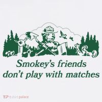 Smokey's Friends Don't Play with Matches Funny Saying Women's Hoodie thumb 2
