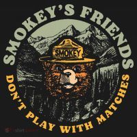 Smokeys Friends Dont Play With Matches Coaster thumb 2