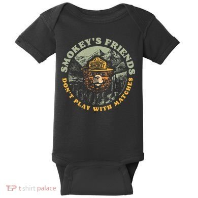 Smokeys Friends Dont Play With Matches Baby Bodysuit