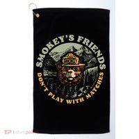 Smokeys Friends Dont Play With Matches Golf Towel thumb 0