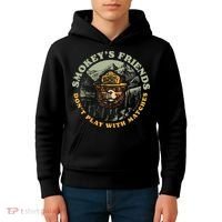 Smokeys Friends Dont Play With Matches Kids Hoodie thumb 4