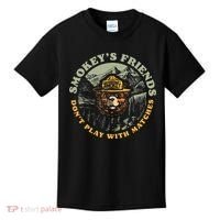 Smokeys Friends Dont Play With Matches Kids T-Shirt thumb 0