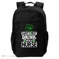 Safety First Drink With A Nurse Shenanigan Clover Irishman Backpack thumb 0