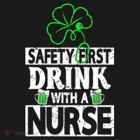 Safety First Drink With A Nurse Shenanigan Clover Irishman Women's Tank Top thumb 5