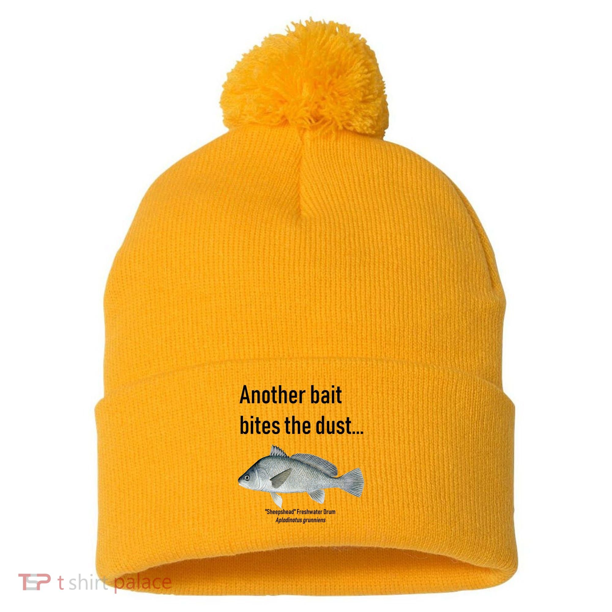Sheepshead Freshwater Drum Pom Pom 12in Knit Beanie
