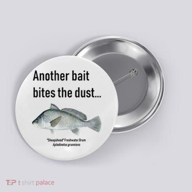 Sheepshead Freshwater Drum Button