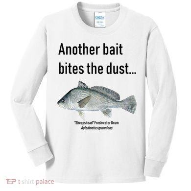 Sheepshead Freshwater Drum Kids Long Sleeve Shirt