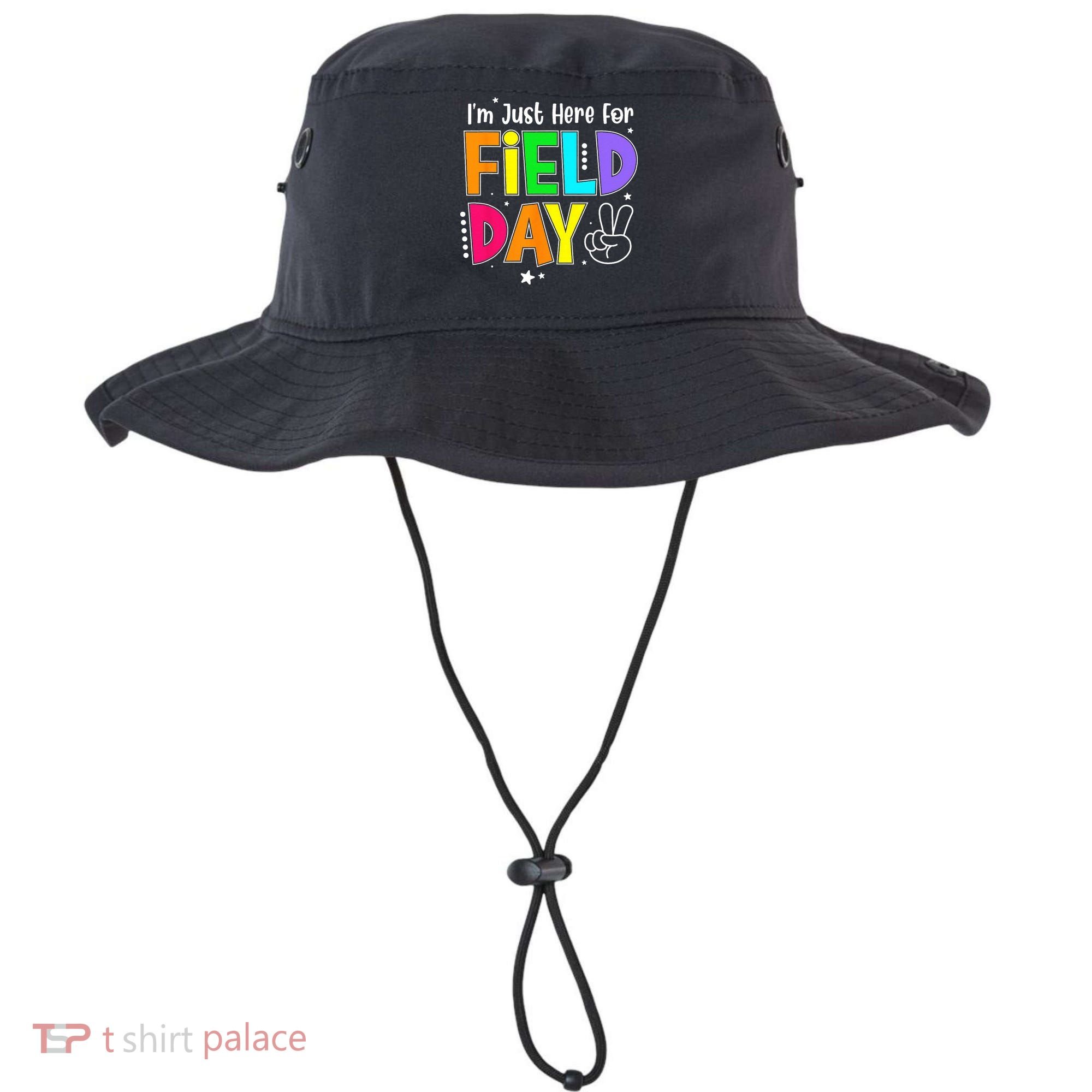 School Field Day Teacher I'm Just Here For Field Day Bucket Hat