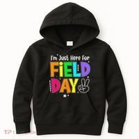 School Field Day Teacher I'm Just Here For Field Day Kids Hoodie thumb 0