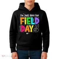 School Field Day Teacher I'm Just Here For Field Day Kids Hoodie thumb 4