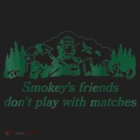 Smokey's Friends Don't Play With Matches Funny Saying Women's Sweatshirt thumb 2