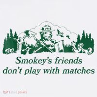 Smokey's Friends Don't Play With Matches Funny Saying Women's Tank Top thumb 5