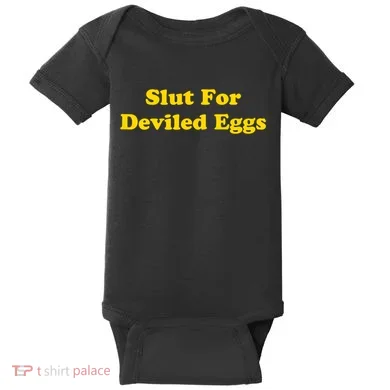Slut For Deviled Eggs Funny Baby Bodysuit