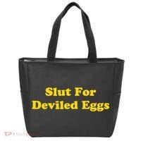 Slut For Deviled Eggs Funny Tote Bag thumb 0