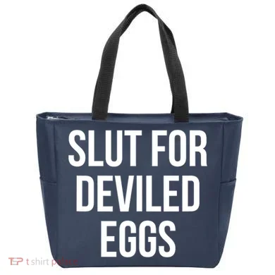 Slut For Deviled Eggs Funny Tote Bag