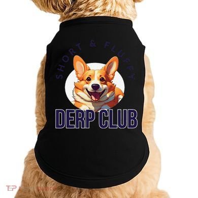 Short & Fluffy Derp Club For Corgis Doggie Tank