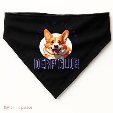 Short & Fluffy Derp Club For Corgis USA-Made Doggie Bandana