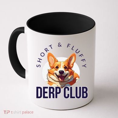 Short & Fluffy Derp Club For Corgis Coffee Mug