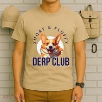Short & Fluffy Derp Club For Corgis T-Shirt thumb 6