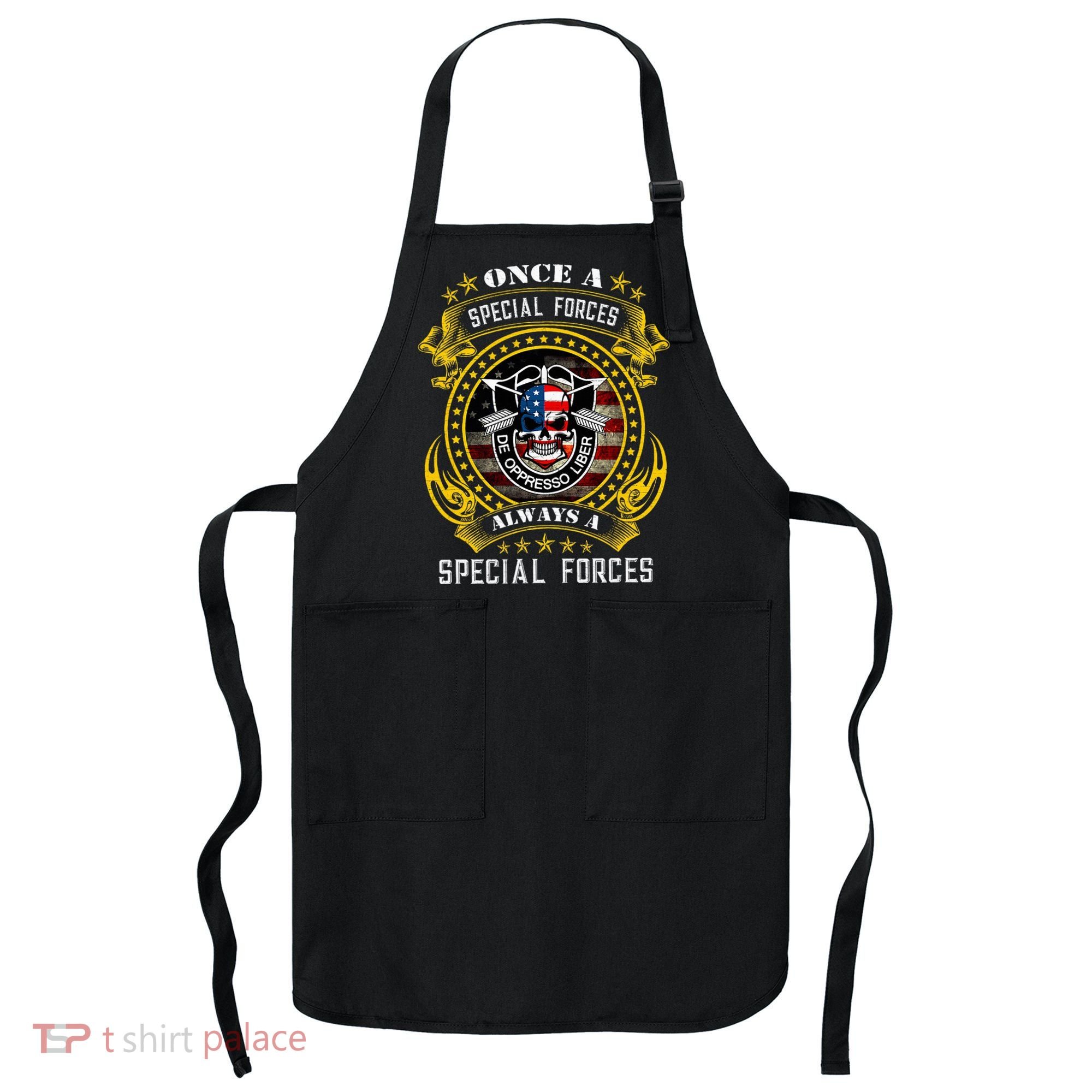 Special Forces De Oppresso Liber Green Beret Skull Apron
