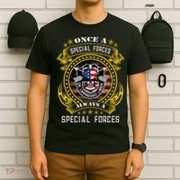 Special Forces De Oppresso Liber Green Beret Skull T-Shirt thumb 6