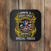 Special Forces De Oppresso Liber Green Beret Skull Coaster thumb 0