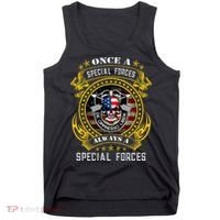 Special Forces De Oppresso Liber Green Beret Skull Tank Top thumb 0