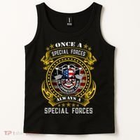 Special Forces De Oppresso Liber Green Beret Skull Tank Top thumb 2
